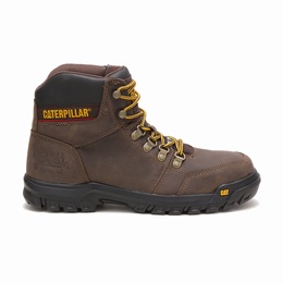 Caterpillar Outline Steel Toe Work Férfi Bakancs Barna, HU-C075